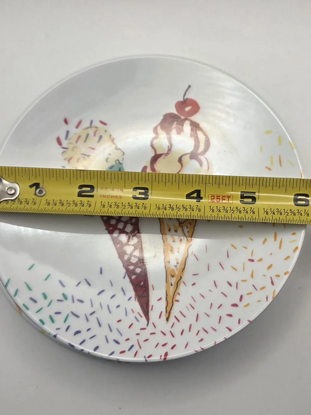 Sur La Table Small Plates 6 Inch Set Of 4 Melamine Summer Ice Cream